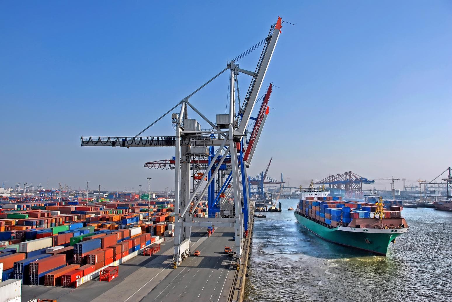 Videoüberwachungstechnik im Hamburger Hafen
